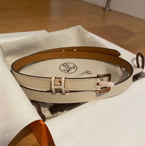 Hermes rose gold belts